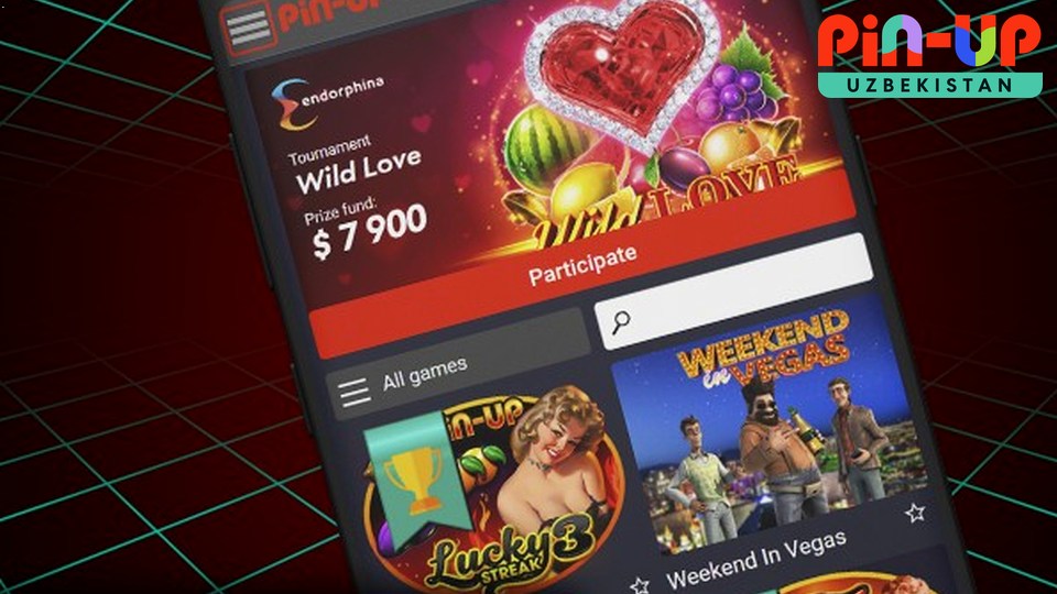 Pin UP veb va mobil interfeys — O‘zbekiston